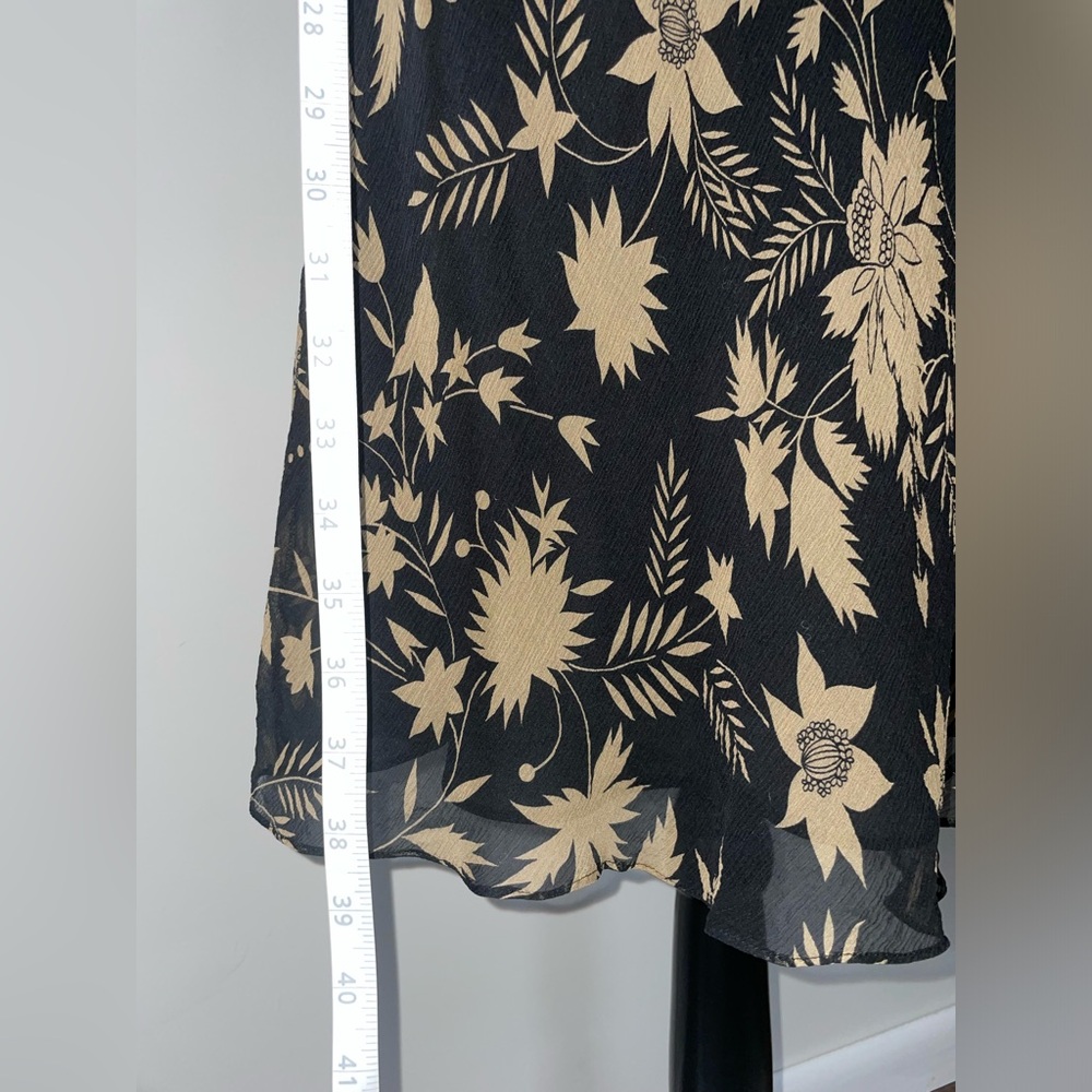 Ralph Lauren Floral Black and Cream Dress - Picture 5 of 6
